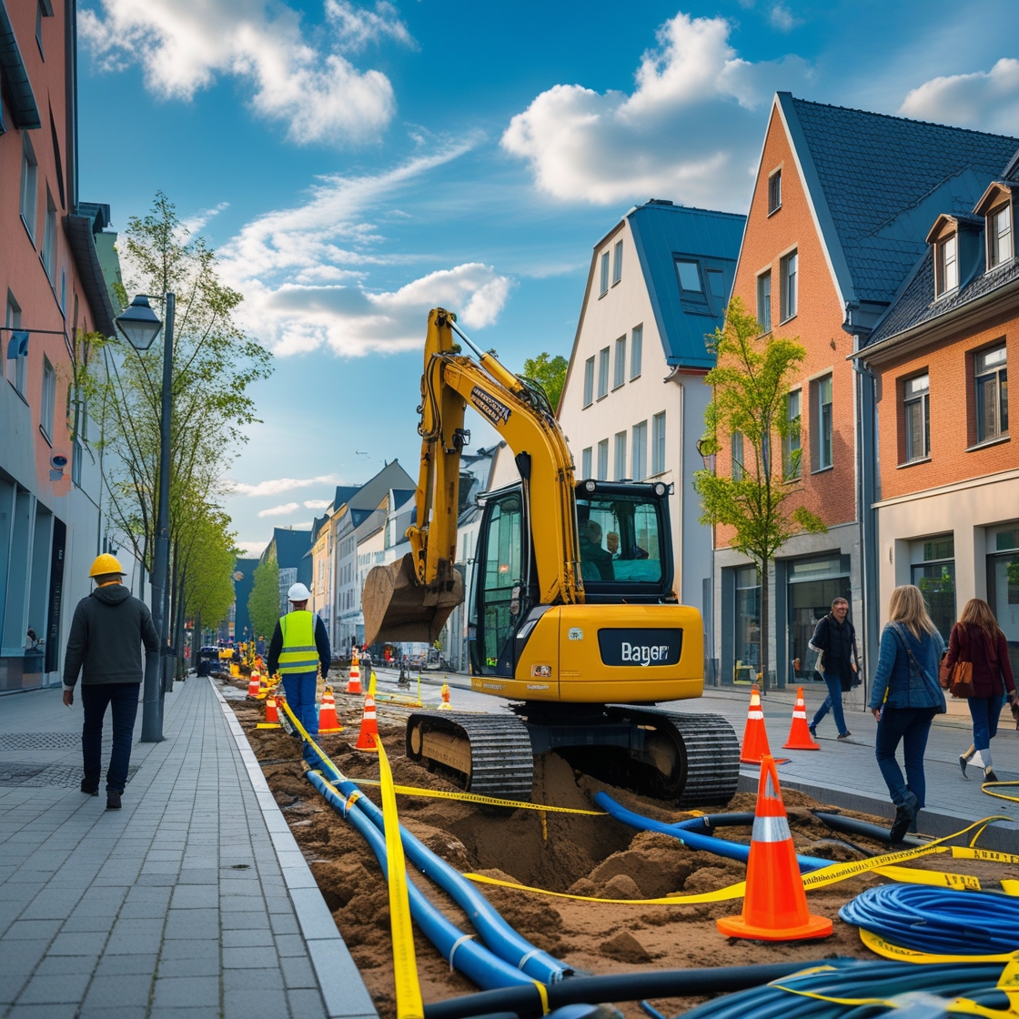 Glasfaserausbau
